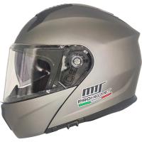 Mts Pro Helmet M-966 Çene Açılır Güneş Vizörlü Kask (Mat Gri)